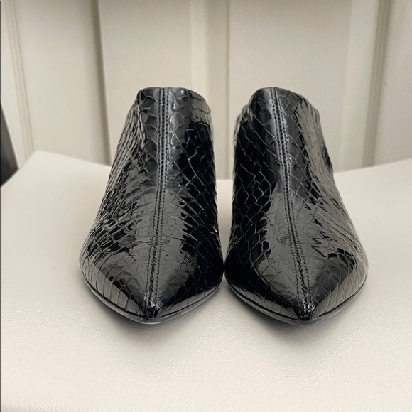 AGL est. 1958  Italy Attilio Giusti Leombruni Black  Mules Heels - Picture 3 of 13